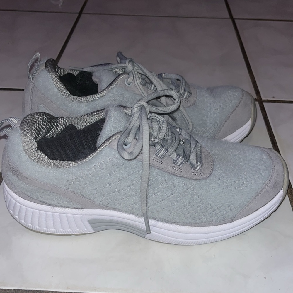 Orthofeet Womens 989 Coral Wool Grey Comfort Athletic Sneakers Size 7.5 - Picture 8 of 14